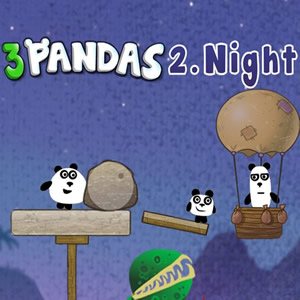 3 pandas de noche, juego online de aventuras con los tres osos