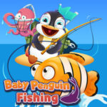 BABY PENGUIN FISHING: Pesca con el Bebé Pingüino