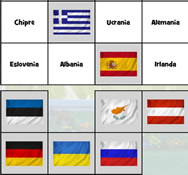 puzzle de banderas de europa