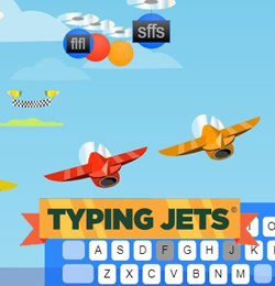 Carrera de Mecanografía: Typing Jets en 