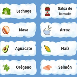 Clasificar Ingredientes: Recetas del Mundo en 