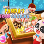 Cocinar en el Restaurante con el Bebé Panda