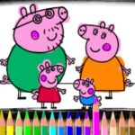 Colorear a Peppa y George