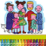 Colorear Dibujos de la Familia