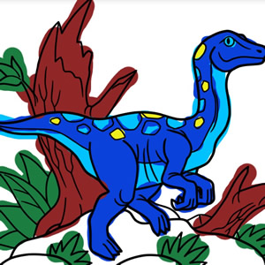 Colorear Dinosaurios Online en 
