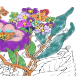 Flores para Colorear Online para Adultos