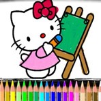 Colorear a Hello Kitty Online