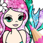 Colorear Sirenas con Glitter