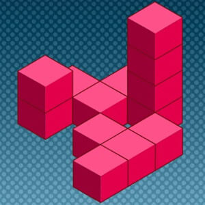 juego de contar cubos tridimensionales en 3D