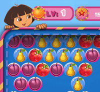 Dora explota Burbujas de Frutas