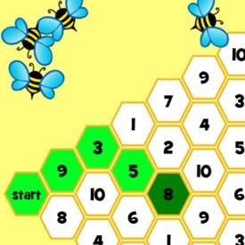 Enumerar Abejas de 1 a 10 en