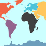 Mapa de Continentes y Océanos