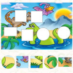Juego de DINOSAURIOS y FORMAS para niños