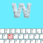 Letras de Nieve en el Teclado