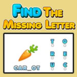 MISSING LETTER: Palabras en Inglés para niños