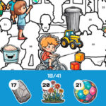 STICKER BOOK: Pegatinas por Números online