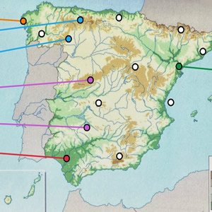 Mapa Físico – Relieve de España en