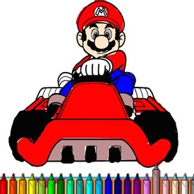 Colorear Mario Kart en 