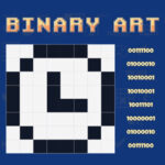 BINARY ART: Pixel Art Binario 8×8