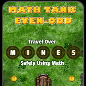 juego de matemáticas con números pares e impares con el tanque