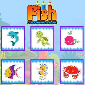 juego online de colorear peces
