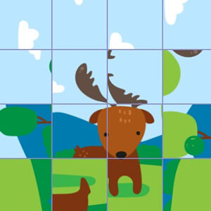 puzzle infantil rotatorio para resolver rompecabezas online para niños