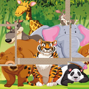 Paja Puerto Regresa Puzzles de Animales para Niños en Cokitos.com