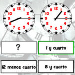 Juego de LAS HORAS EN ESPAÑOL