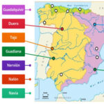 Mapa con Ríos de España