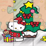 Rompecabezas de Hello Kitty en Navidad