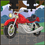 Puzzle Rompecabezas de Motos para Niños