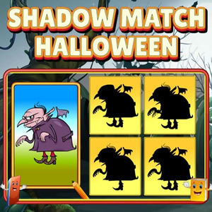 sombras siluetas juego educativo en Halloween