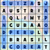sopa de letras online de países para niños