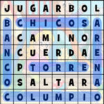 Sopa de Letras: Jugando en el Parque