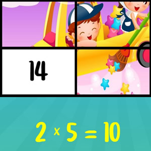 puzzle online de la tabla del 2 para aprender matemáticas