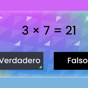 Tabla del 3: Verdadero o Falso para jugar online con matemáticas