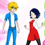 Vestir a Cat Noir y Ladybug en Vestir a Cat Noir y Ladybug en