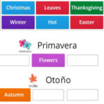 Vocabulario de las Estaciones del Año en inglés