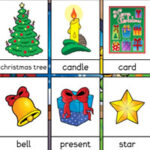 Tarjetas de Vocabulario en inglés de Navidad